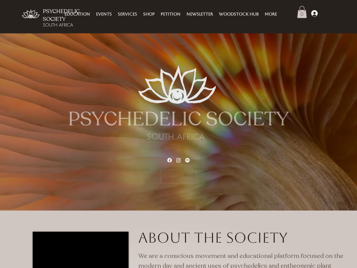 Psychedelic Society of South Africa website homepage