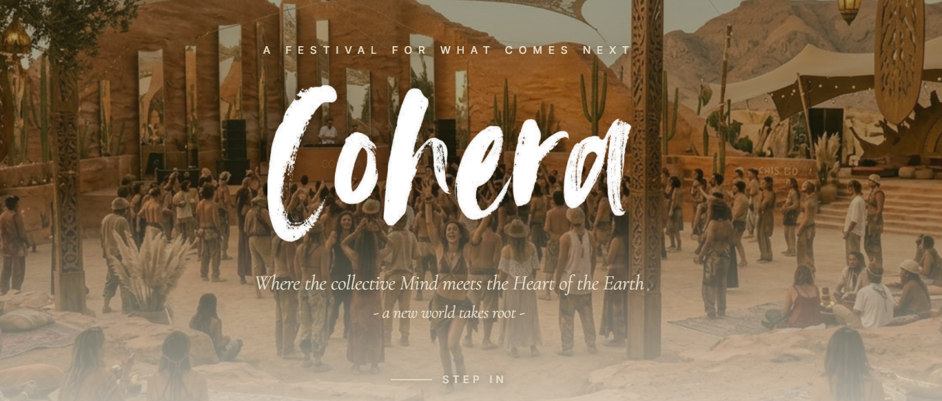 Cohera Festival website homepage